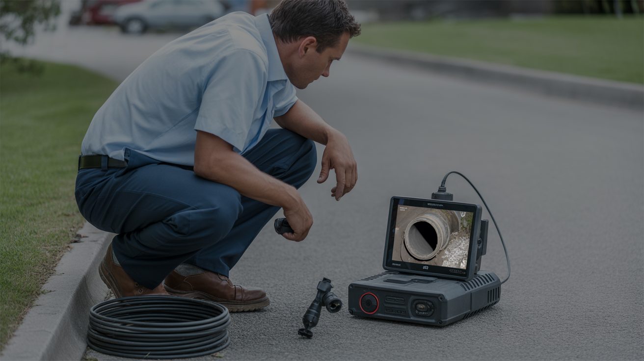 Technician documenting a free inspection in Mississauga