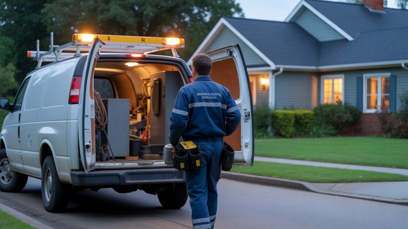 Emergency crew responding to a call in Mississauga