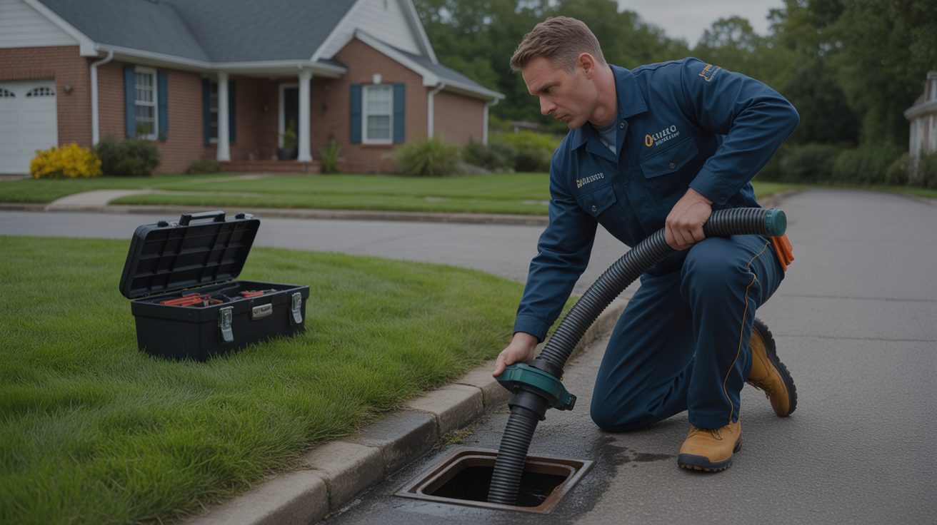 Sewer Line Repair technician responding to a call in Mississauga